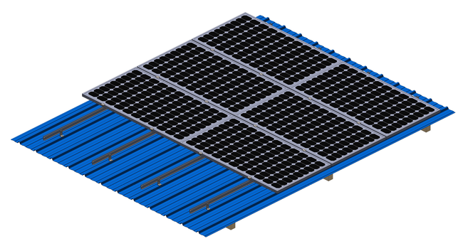 roof solar panel mounting system