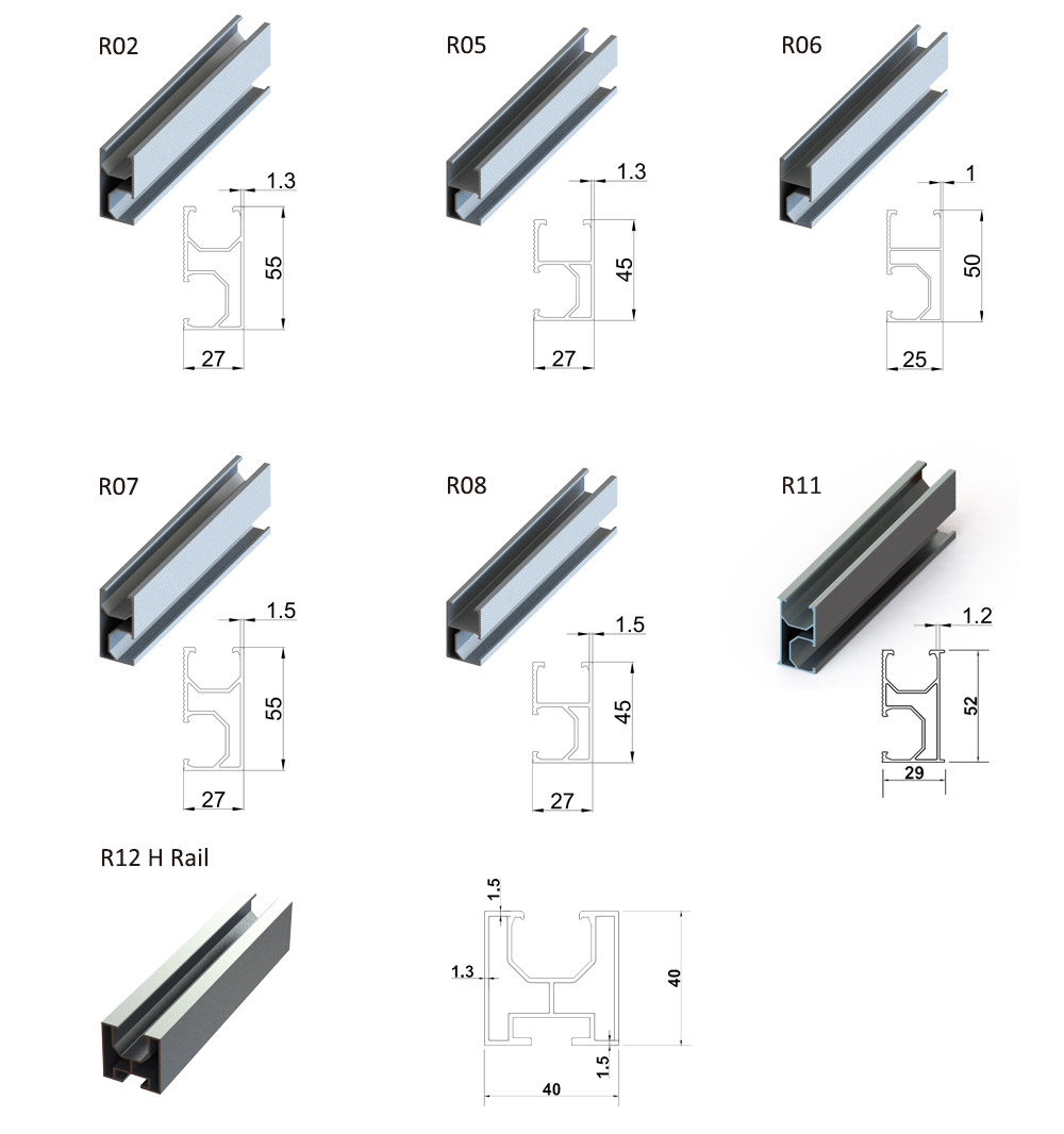17 FT ALUMINUM Details about   Solar pannel mounting rail 208 IN 